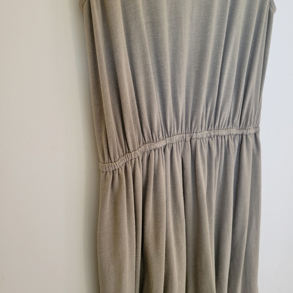 Miss Me Olive Taupe Macrame Boho Dress Small - Picture 11 of 12